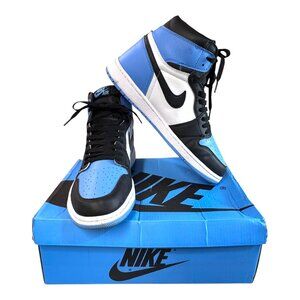 Nike Air Jordan 1 Retro High OG University Blue Mens Sneakers Shoes 10 44 Black